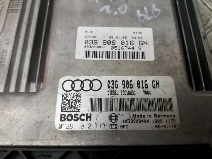 Audi A4 S4 B6 8E 8H (2000 - 2006) 03G906016GN Блок управления двигателем (ECU) — фото 3