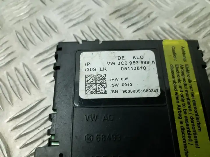 Volkswagen PASSAT B6 (2005 - 2010) 3C0953549A Прочие блоки управления — фото 8