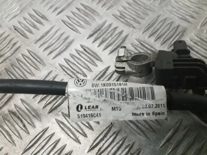 Volkswagen Sharan (2010 - 2015) 1K0915181H Минусовой провод аккумулятора — фото 3