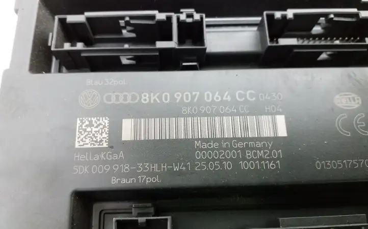 Audi A4 S4 B8 8K (2007 - 2011) 8K0907064CC Модуль комфорта — фото 3