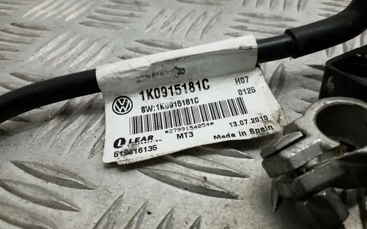 Seat Altea (2009 - 2015) 1K0915181C Минусовой провод аккумулятора — фото 2