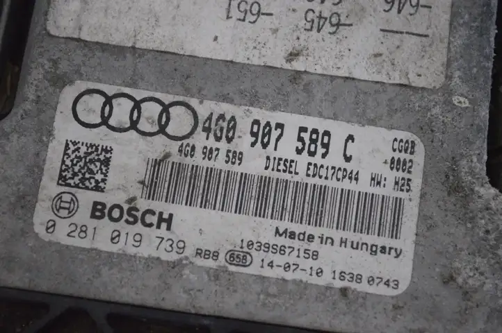 Audi A7 S7 4G (2010 - 2014) 4G0907589C Блок управления двигателем (ЭБУ) — фото 5