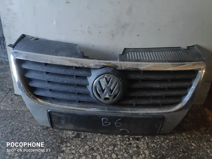 Volkswagen PASSAT B6 (2005 - 2010) Верхняя решетка радиатора — фото 1
