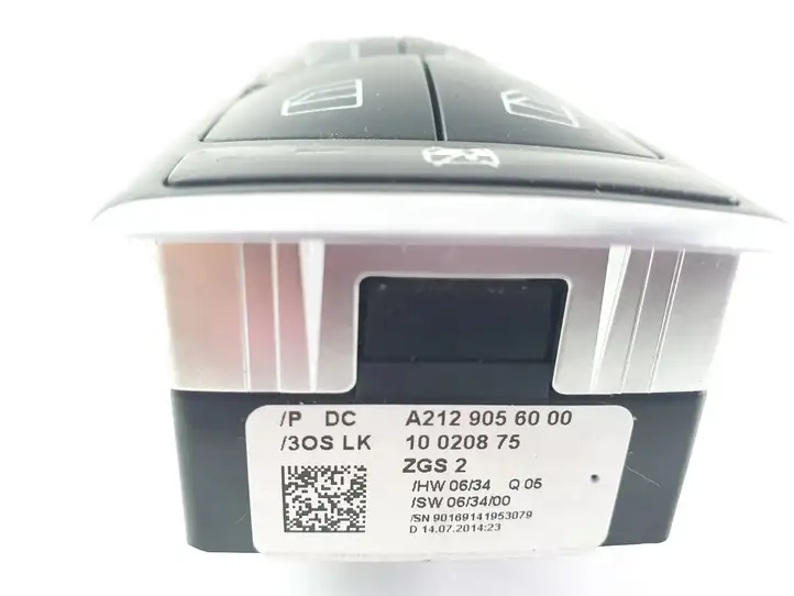 Mercedes-Benz E W212 (2009 - 2016) A2129056000 Блок кнопок стеклоподъемников — фото 2