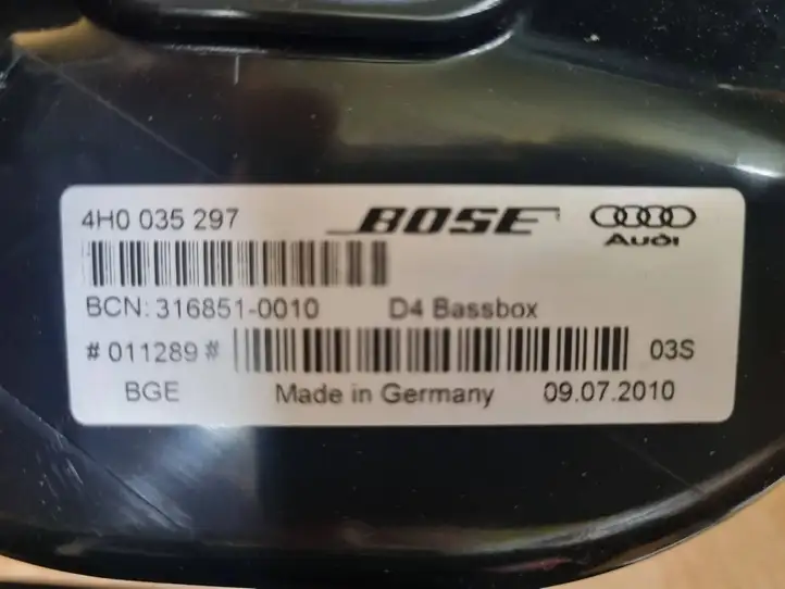 Audi A8 S8 D4 4H (2010 - 2014) 3168510010 Динамики передних дверей — фото 3