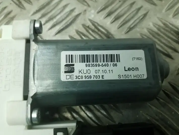 Seat Leon (1P) (2005 - 2012) 3C0959703E Стеклоподъемник задней двери — фото 4
