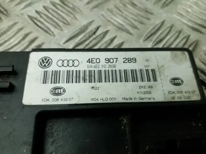 Audi A8 S8 D3 4E (2005 - 2007) 4E0907289 Модуль комфорта — фото 2