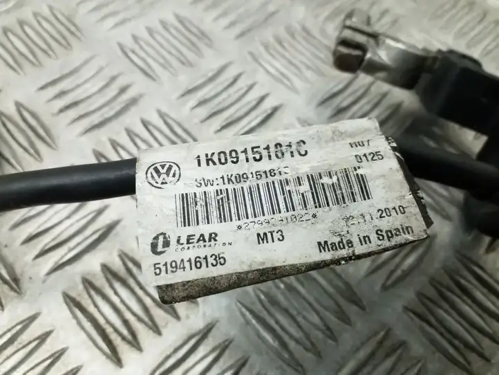 Seat Leon (1P) (2005 - 2012) 1K0915181C Минусовой провод аккумулятора — фото 3