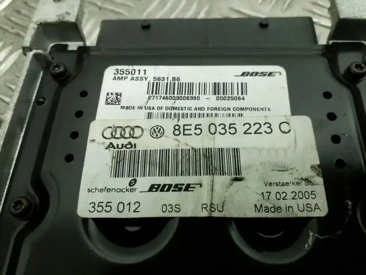 Audi A4 S4 B6 8E 8H (2000 - 2006) 8E5035223C Усилитель звука — фото 3