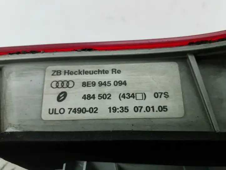 Audi A4 S4 B7 8E 8H (2004 - 2009) 8E9945094 Задний фонарь в крышке багажника — фото 3