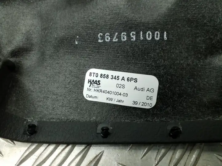 Audi A5 8T 8F (2007 - 2011) 8T0858345A Обшивка рулевой колонки — фото 4