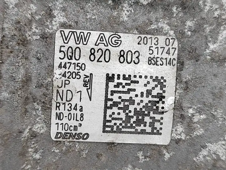 Volkswagen Golf VII (2013 - 2019) 5Q0820803 Компрессор (насос) кондиционера воздуха — фото 7