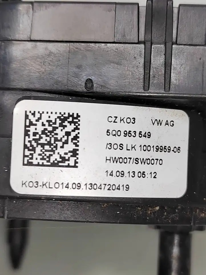 Volkswagen Golf VII (2013 - 2019) 5Q0953549 Контактное кольцо SRS — фото 4