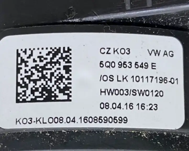 Volkswagen Golf VII (2013 - 2019) 5Q0953513P Контактное кольцо SRS — фото 6
