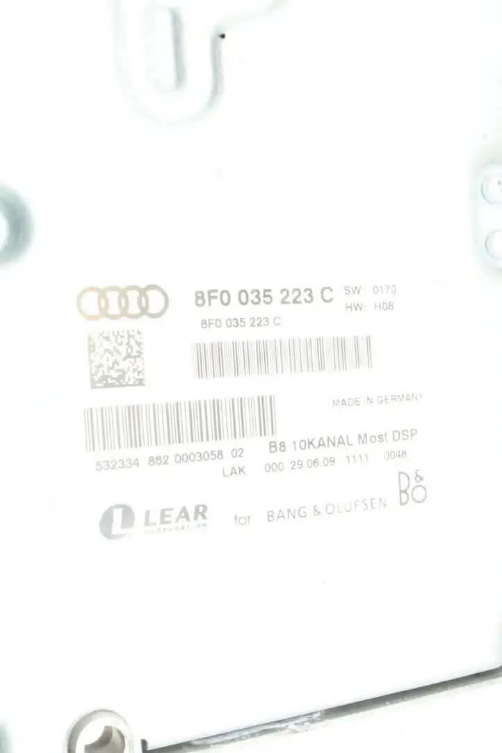 Audi A5 8T 8F (2007 - 2011) 8F0035223C Усилитель звука — фото 4