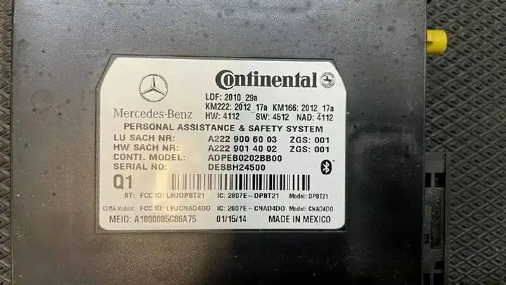 Mercedes-Benz ML W166 (2012 - 2017) A2229006003 Прочие блоки управления — фото 4