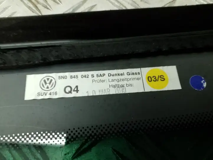 Volkswagen Tiguan (2011 - 2016) 5N0845042S Заднее боковое стекло — фото 2