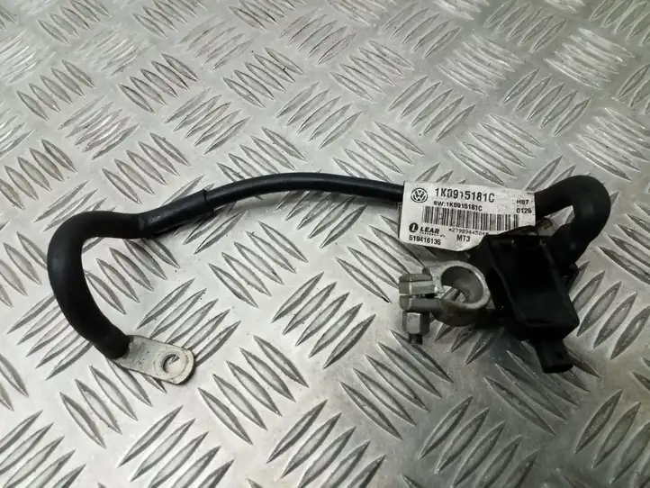 Volkswagen Golf VI (2009 - 2013) 1K0915181C Минусовой провод аккумулятора — фото 1