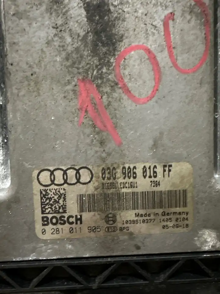 Audi A3/S3 8P (2003 - 2005) 03G906016FF Блок управления двигателем (ЭБУ) — фото 3