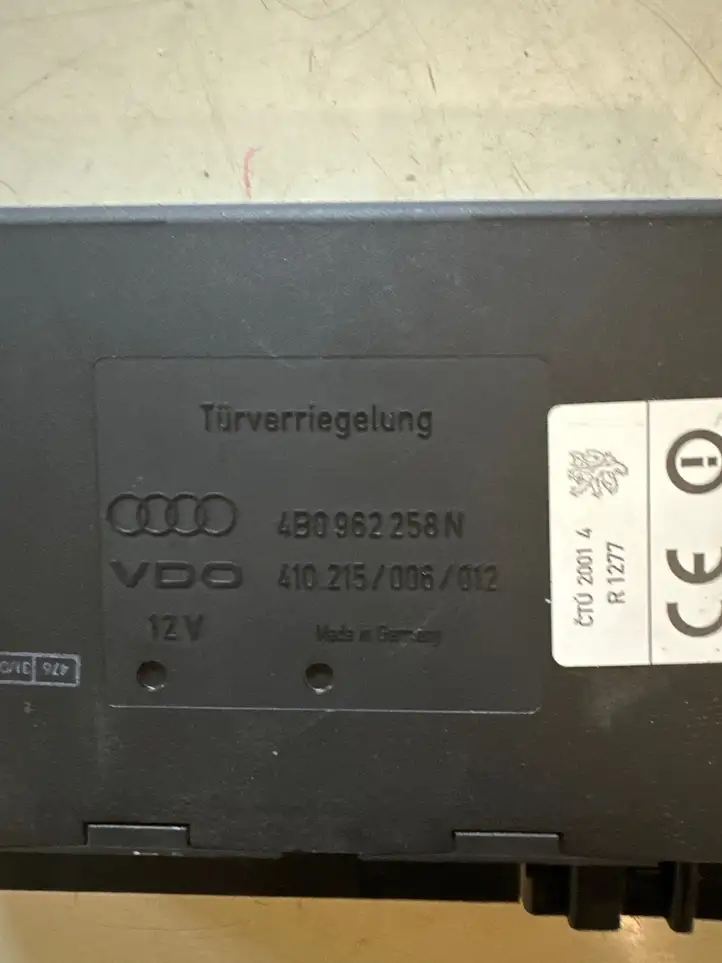 Audi A6 S6 C5 4B (2001 - 2004) 4B0962258N Модуль комфорта — фото 1