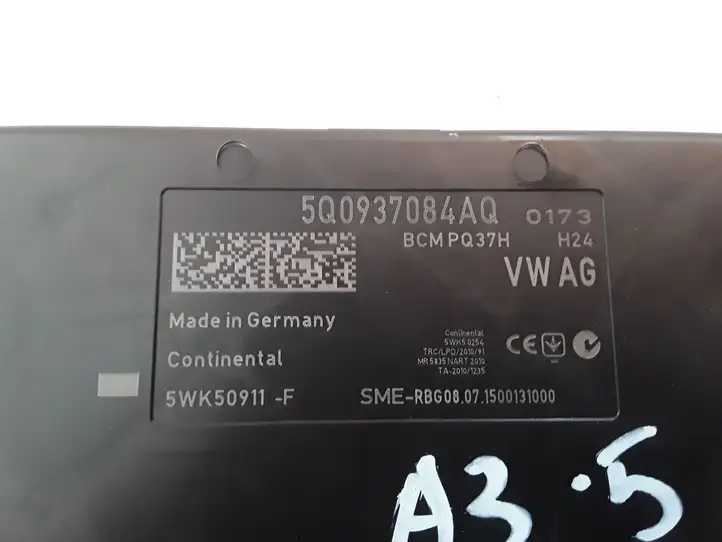 Audi A3/S3 8V (2012 - 2016) 5Q0937084AQ Модуль комфорта — фото 3