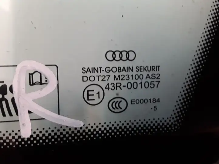 Audi A3/S3 8V (2012 - 2016) E143R001057 Заднее боковое стекло — фото 2