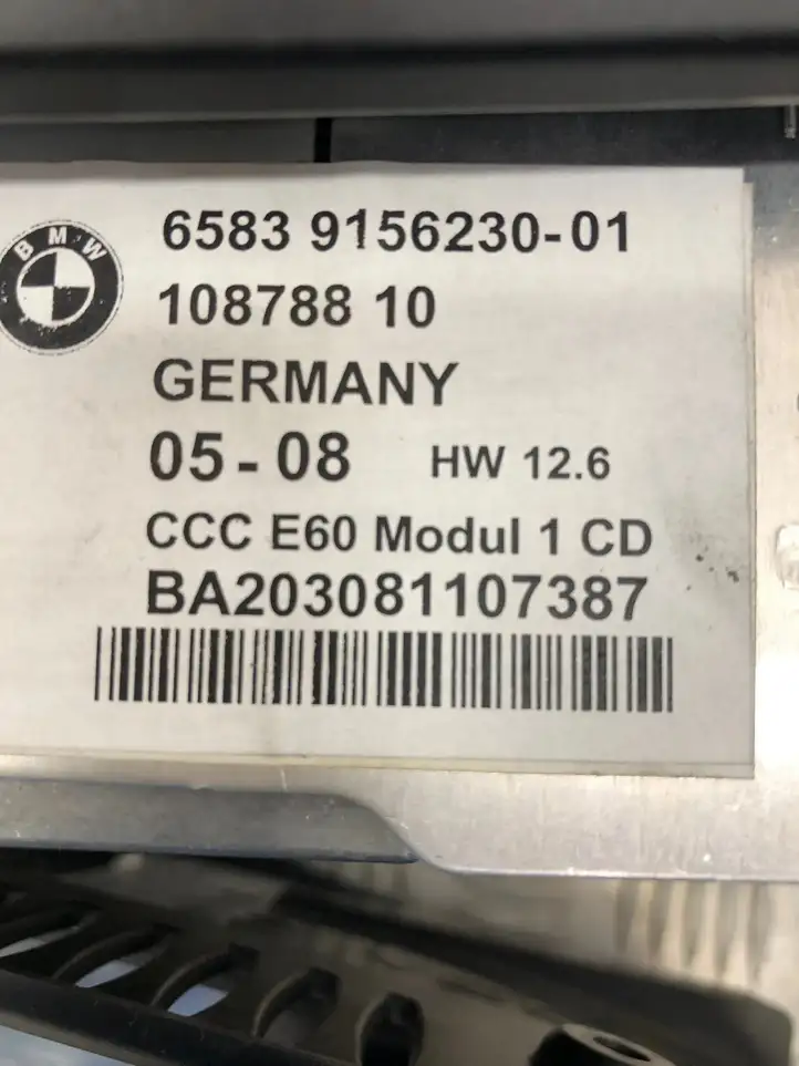 BMW 5 E60 E61 (2004 - 2010) 9156230 Магнитола / мультимедийная система — фото 7