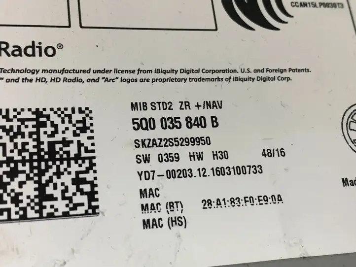 Skoda Octavia Mk3 (5E) (2013 - 2019) 5Q0035840B Магнитола / мультимедийная система — фото 3