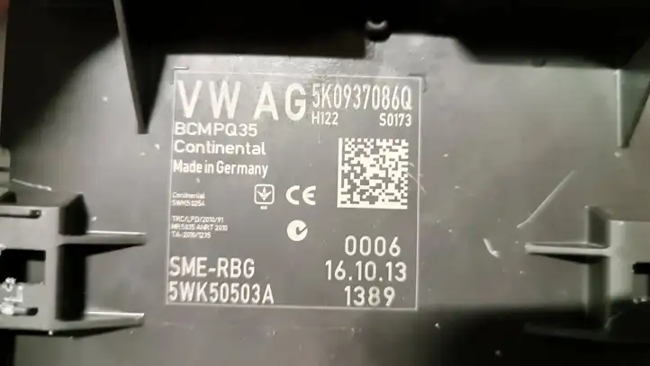 Volkswagen Touran II (2010 - 2016) 5K0937086Q Модуль комфорта — фото 4