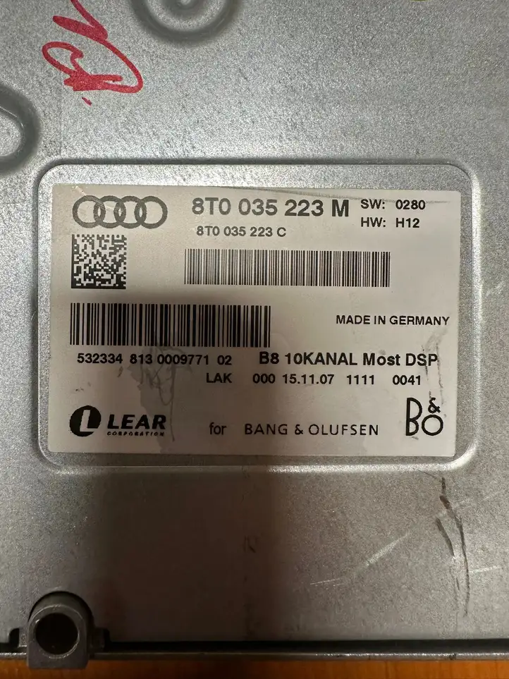 Audi A4 S4 B8 8K (2007 - 2011) 8T0035223M Усилитель звука — фото 6