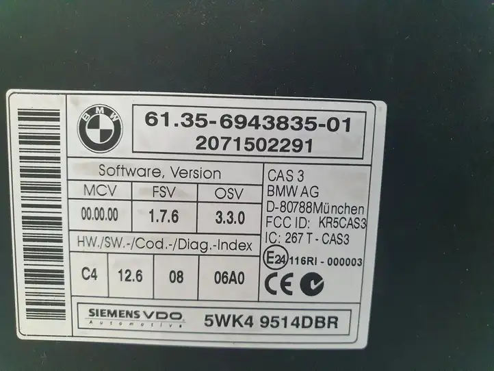BMW 5 E60 E61 (2004 - 2010) 7578020 Комплект системы зажигания — фото 15