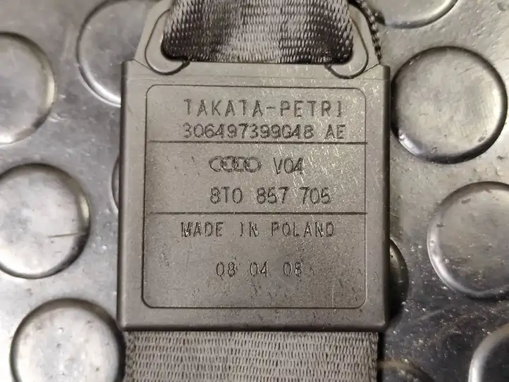 Audi A5 8T 8F (2007 - 2011) 8T0857705 Передний ремень безопасности — фото 8