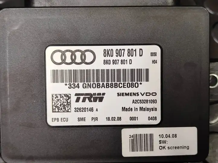Audi A5 8T 8F (2007 - 2011) 8K0907801D Блок управления стояночным тормозом — фото 4