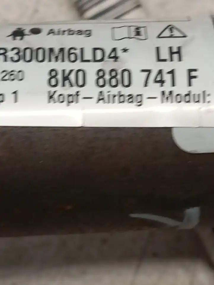 Audi A4 S4 B8 8K (2007 - 2011) 8K0880741F Боковая подушка безопасности шторка — фото 2
