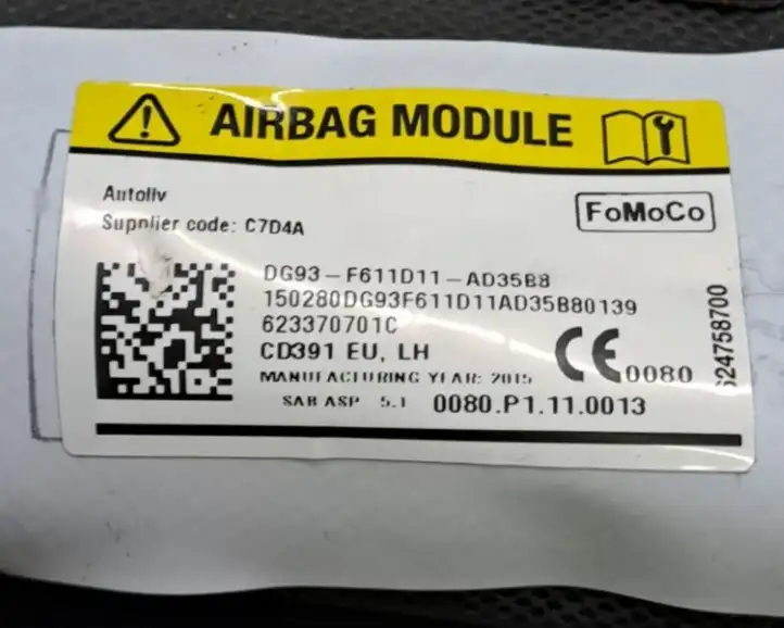 Ford Mondeo MK V (2014 - ) DG93F611D11AD Подушка безопасности сиденья — фото 6