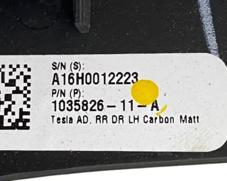 Tesla Model X (2015 - 2021) 103582611A Накладка кнопки стеклоподъемника — фото 5