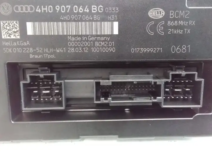Audi A6 C7 (2011 - 2014) 4H0907064BG Модуль комфорта — фото 3