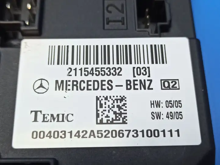 Mercedes-Benz CLS C219 (2003 - 2011) 2115455332 Модуль управления кузовом (BCM) — фото 6
