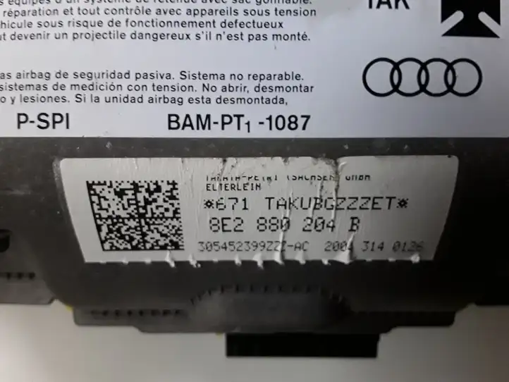Audi A4 S4 B7 8E 8H (2004 - 2009) BAMPT11087 Подушка безопасности пассажира — фото 3