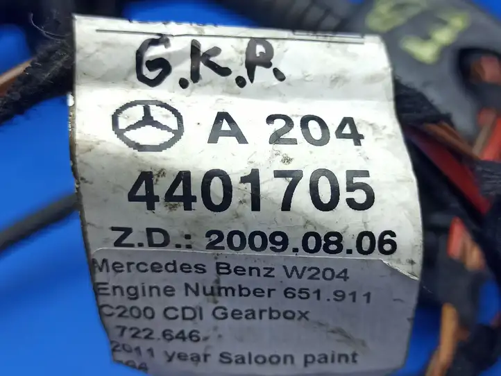 Mercedes-Benz C W204 (2007 - 2014) A2044401705 Проводка задней двери — фото 7