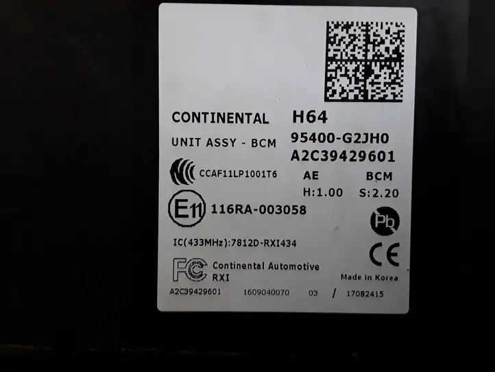 Hyundai Ioniq (2016 - ) 95400G2JH0 Модуль комфорта — фото 3
