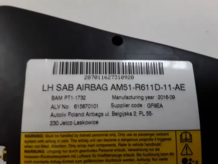 Ford Focus (2015 - 2019) AM51R611D11AE Подушка безопасности сиденья — фото 3