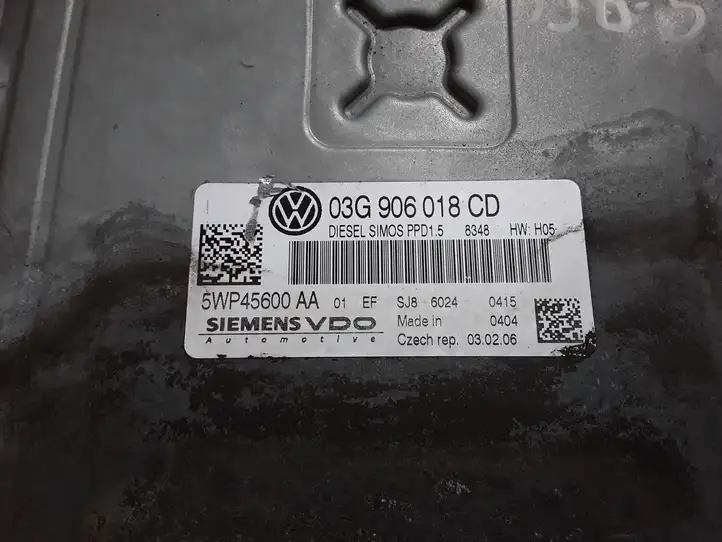 Volkswagen PASSAT B6 (2005 - 2010) 03G906018CD Блок управления двигателем (ЭБУ) — фото 3