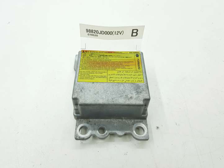 98820JD000 Nissan Qashqai Oro pagalvių valdymo blokas