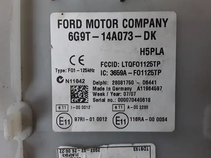 Ford S-MAX (2010 - 2015) 6G9T14A073DK Модуль комфорта — фото 3