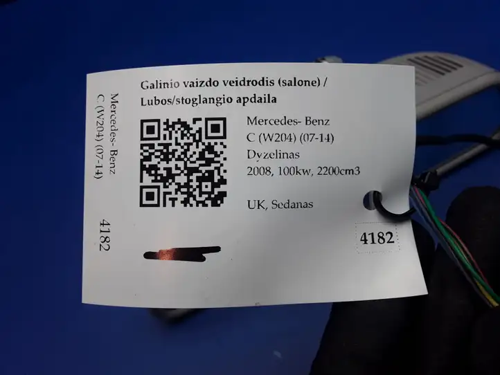 Mercedes-Benz C W204 (2007 - 2014) A2048101317 Салонное зеркало заднего вида — фото 8