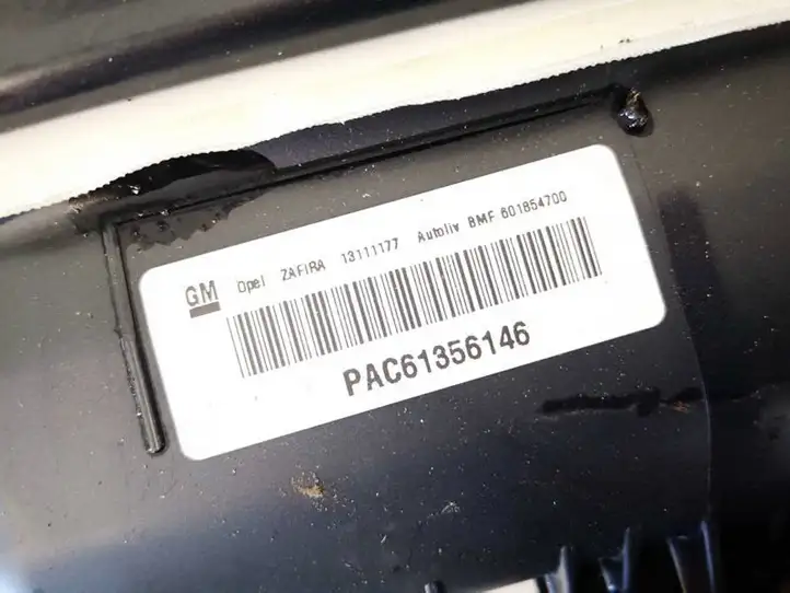 Opel Zafira B (2003 - 2006) 13111177 Подушка безопасности пассажира — фото 3