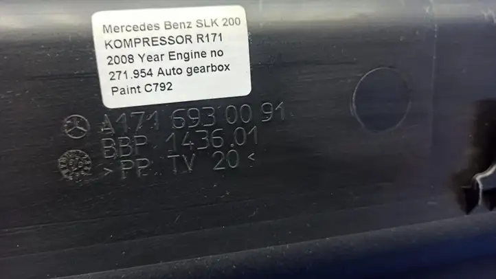 Mercedes-Benz SLK R171 (2005 - 2011) A1716930091 Прочая отделка багажника — фото 10
