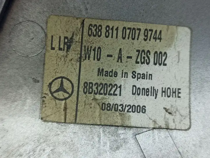 Mercedes-Benz Vito Viano W638 (1996 - 2003) A6388110707 Пластиковая отделка зеркала — фото 2