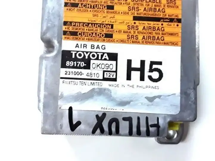 Toyota Hilux (AN10, AN20, AN30) (2008 - 2011) 891700K090 Блок управления SRS — фото 2